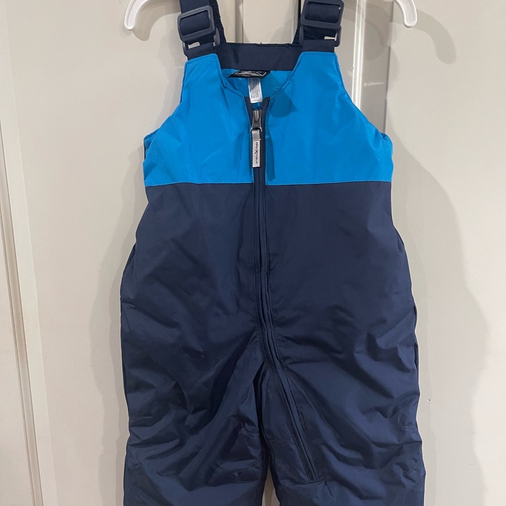 Kids Blue and Navy Snow Bib